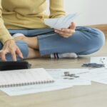 Woman handling her budget_s