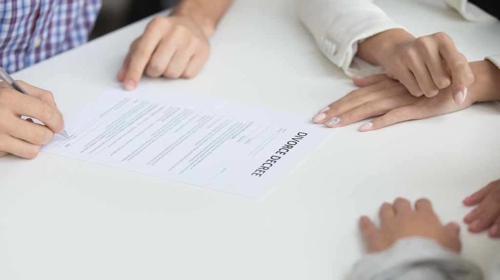 divorce papers