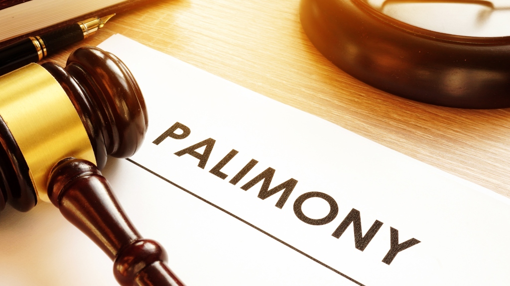 Gavel and paper with Palimony